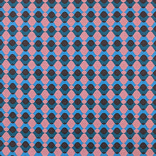 Load image into Gallery viewer, Patterned Ruby Star Society fabric with blue and pink geometric design. Available at Minerva&#39;s Bower