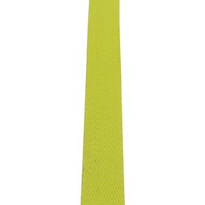25mm Cotton Tape in High Viz Yellow, for sale at Minerva's Bower