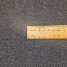 Load image into Gallery viewer, Close up flat lay of Dahlia 100% Cotton Heavyweight Denim, ruler included - for sale at Minerva's Bower