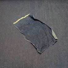 Load image into Gallery viewer, Flat lay of Daphne Denim 100% Cotton,  with washed swatch included, for sale at Minerva's Bower