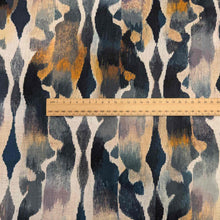 Load image into Gallery viewer, Flat lay of 100% Linen, Dappled Motion, for sale at MInerva&#39;s Bower, ruler included for scale