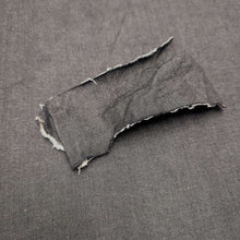 Load image into Gallery viewer, Flat lay of Darrell 98% Cotton 2% PU Japanese Denim with washed swatch included- for sale at Minerva's Bower