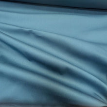 Load image into Gallery viewer, Drape of 100% cotton twill in petrol blue for sale at Minerva&#39;s Bower, ruler included