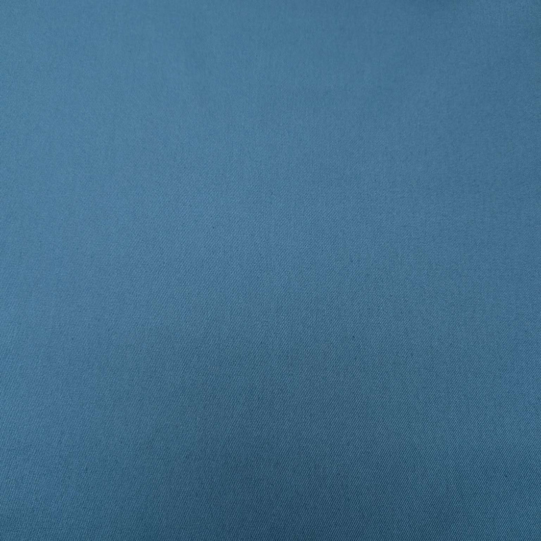 100% cotton twill in petrol blue for sale at Minerva's Bower