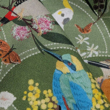Load image into Gallery viewer, Close up of 100% Cotton by Devonstone, Aussie Backyard Dawn Chorus  - for sale at Minerva's Bower