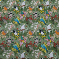 Flat lay of 100% Cotton by Devonstone, Aussie Backyard Dawn Chorus  - for sale at Minerva's Bower