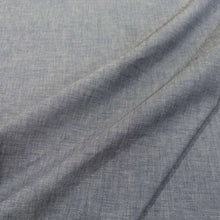 Load image into Gallery viewer, Close-up of textured Japanese 100% cotton denim fabric with folds, for sale at Minerva&#39;s Bower