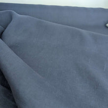 Load image into Gallery viewer, Flat drape of 100% European Delave Linen, Navy - for sale at Minerva's Bower