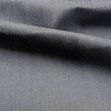 Load image into Gallery viewer, Flat drape of Japanese Denim 98% Cotton, Indigo, for sale at Minerva's Bower