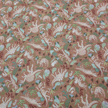 Load image into Gallery viewer, Flat lay of 100% Cotton Poplin, Dinos Dig, for sale at MInerva's Bower