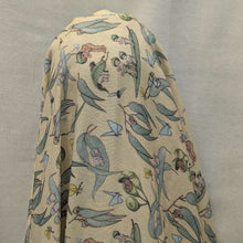 Load image into Gallery viewer, Standing Drape of 70% Bamboo 30% cotton Double Gauze, May Gibbs Garden Playtime - Yellow, for sale at Minerva's Bower