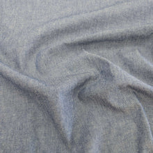 Load image into Gallery viewer, Drape of Japanese Dove Denim with Oxford weave for sale at Minerva&#39;s Bower