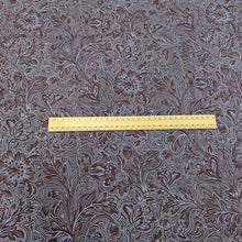 Load image into Gallery viewer, Liberty 100% Cotton Tana Lawn, Dramatic Bloom A, for sale at Minerva&#39;s Bower with ruler for scale
