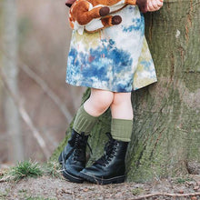 Load image into Gallery viewer, Skirt in See You At Six Linen Viscose, Dreamy Forest, fabric for sale at Minerva&#39;s Bower