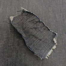 Load image into Gallery viewer, Japanese Stretch Dust Denim with Oxford weave with washed swatch incuded, for sale at Minerva&#39;s Bower