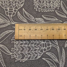 Load image into Gallery viewer, Close up of 100%Cotton, Earth Collection Banksia, ruler included for scale - for sale at Minerva's Bower