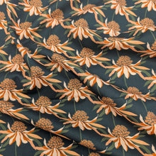 Load image into Gallery viewer, Flat drape of 100% Cotton by Rachelle Holowko, Echinacea, for sale at Minerva's Bower