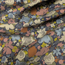 Load image into Gallery viewer, Flat drape of Emeline 100% Cotton Pinwale Cord in Blue by Hokkoh - for sale at Minerva's Bower