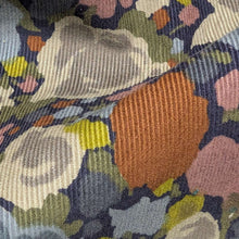 Load image into Gallery viewer, Close up flat drape of Emeline 100% Cotton Pinwale Cord in Blue by Hokkoh - for sale at Minerva's Bower