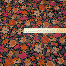 Load image into Gallery viewer, Flat lay of Emeline 100% Cotton Pinwale Cord by Hokko, Pink, ruler included for scale - for sale at Minerva's Bower