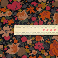 Load image into Gallery viewer, Close up flat lay of Emeline 100% Cotton Pinwale Cord by Hokko, Pink, ruler included for scale - for sale at Minerva's Bower