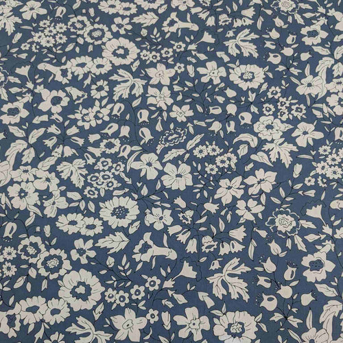 Flat lay of Liberty Tana Lawn, Summer Gallery Emma Bloom A, for sale at Minerva's Bower