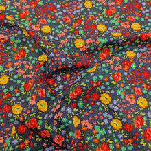 Load image into Gallery viewer, Flat drape of 100% Cotton Poplin, English Floral for sale at Minerva&#39;s Bower, 