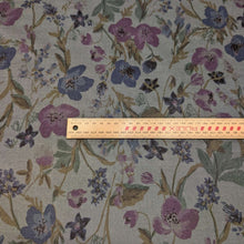 Load image into Gallery viewer, Flat lay of Hokkoh Estelle 100% Cotton Pinwale Cord, Grey, ruler included for scale - for sale at Minerva's Bower