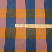 Load image into Gallery viewer, Flat lay of Fableism Happy Checkers Fine and Dandy, ruler included fior scale - for sale at Minerva's Bower