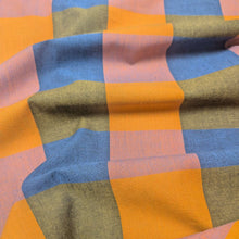 Load image into Gallery viewer, Flat drape of Fableism Happy Checkers Fine and Dandy - for sale at Minerva's Bower