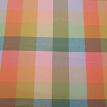 Load image into Gallery viewer, Flat lay of Fableism Lumiere Happy Checkers Bloom Cotton - for sale at Minerva's Bower