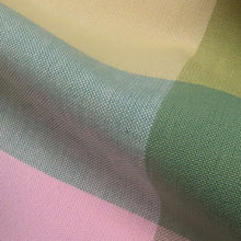 Load image into Gallery viewer, Close up of Fableism Lumiere Happy Checkers Bloom Cotton - for sale at Minerva's Bower