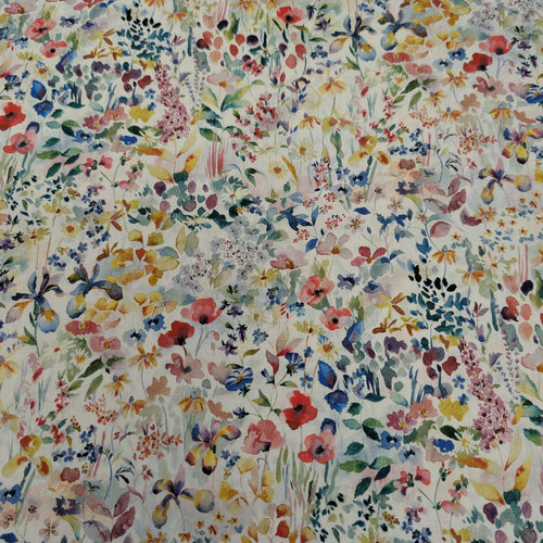 Liberty 100% Cotton Tana Lawn, Felda A, small Cotton Floral on White backgound, for sale at Minerva's Bower