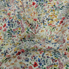 Load image into Gallery viewer, Drape of Liberty 100% Cotton Tana Lawn, Felda A, small Cotton Floral on White backgound , for sale at Minerva&#39;s Bower