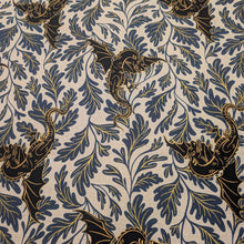 Load image into Gallery viewer, Flat lay of 30% Linen 70% Cotton Fireglow Dragon - for sale at Minerva's Bower