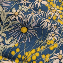 Load image into Gallery viewer, Close up of 100% Cotton by Devonstone, Aussie Backyard Flannel Flowers - for sale at Minerva's Bower
