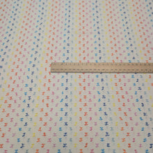 Load image into Gallery viewer, Flat lay of 100% Indian Cotton Flicker Cream, Warp and Weft Mystic Fable by Ruby Star Society - ruler included for scale, available at Minerva's Bower