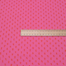 Load image into Gallery viewer, Flat lay of 100% Indian Cotton Flicker Pink, Warp and Weft Mystic Fable by Ruby Star Society - ruler included for scale, available at Minerva's Bower