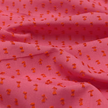Load image into Gallery viewer, Flat drape of 100% Indian Cotton Flicker Pink, Warp and Weft Mystic Fable by Ruby Star Society , available at Minerva's Bower