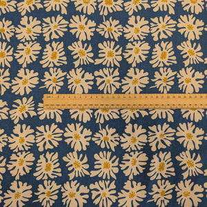 Zen Chic Linen 30% Cotton 70% Urban Whisper - Floral, with a ruler included for scale, for sale at Minerva's Bower