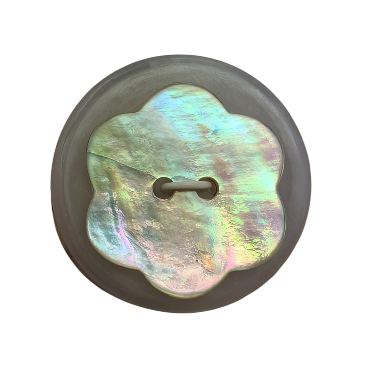 Floral Shell Button Large|Minervas Bower – Minerva's Bower