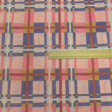 Load image into Gallery viewer, Flat lay of Liberty 100% Cotton Tana Lawn, Florie B, for sale at Minerva's Bower, ruler included for scale