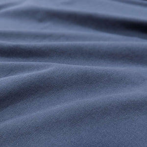 Heavyweight Fortney 100% Organic Cotton in Sapphire, flat drape image, for sale at Minerva's Bower 