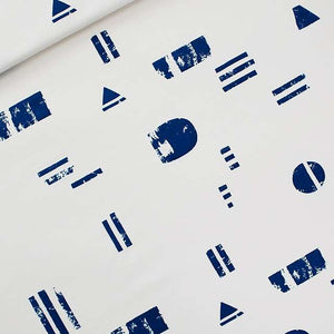Flat Lay of See You At Six Cotton French Terry, Free Forms, for sale at Minerva's Bower