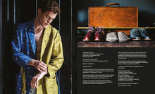 Load image into Gallery viewer, &#39;The Gentleman&#39;s Wardrobe&#39; contents page with man in a robe, available at Minerva&#39;s Bower