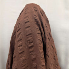 Load image into Gallery viewer, Standing drape of Gingham Puff, Cocoa, 64% Linen 36% Viscose for sale at Minerva's Bower