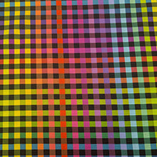 Load image into Gallery viewer, Flat lay of Gingham 100% Cotton Seersucker, Dark - for sale at Minerva's Bower