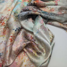 Load image into Gallery viewer, Flat drape of 100% Silk Satin Golden Bouquet - for sale at Minerva's 