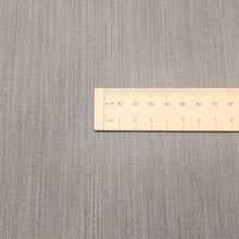 Load image into Gallery viewer, Close up flat lay of Japanese Greyscale 98% Cotton 2% PU Denim, ruler included - for sale at Minerva's Bower 