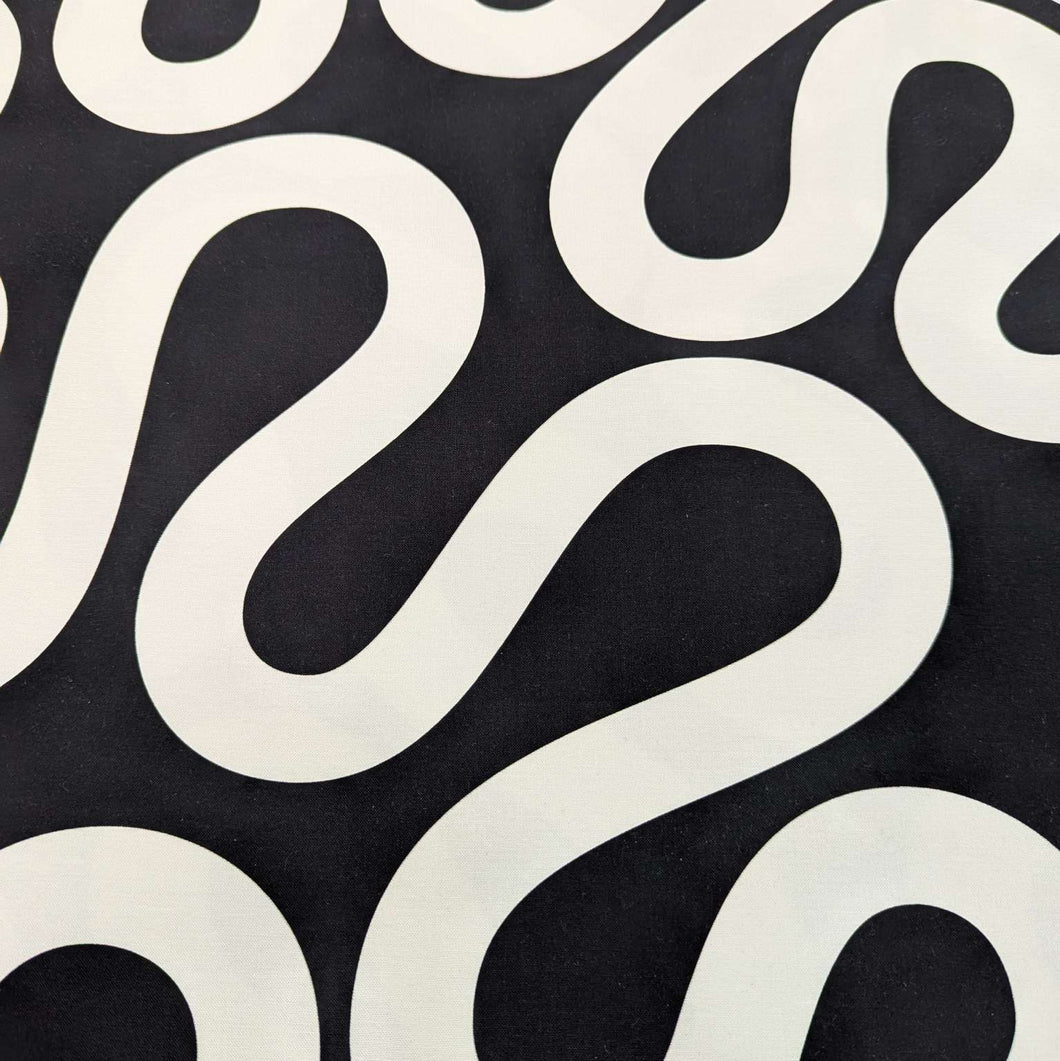 Flat lay of Groove, Mono 100% Cotton for sale at Minerva's Bower